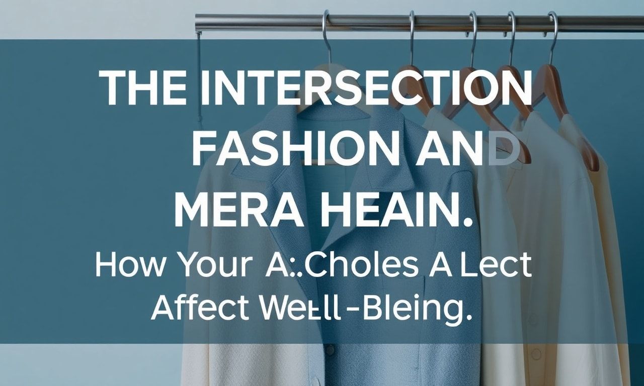 The Intersection of Fashion and Mental Health: How Your Clothing Choices Impact Your Well-being