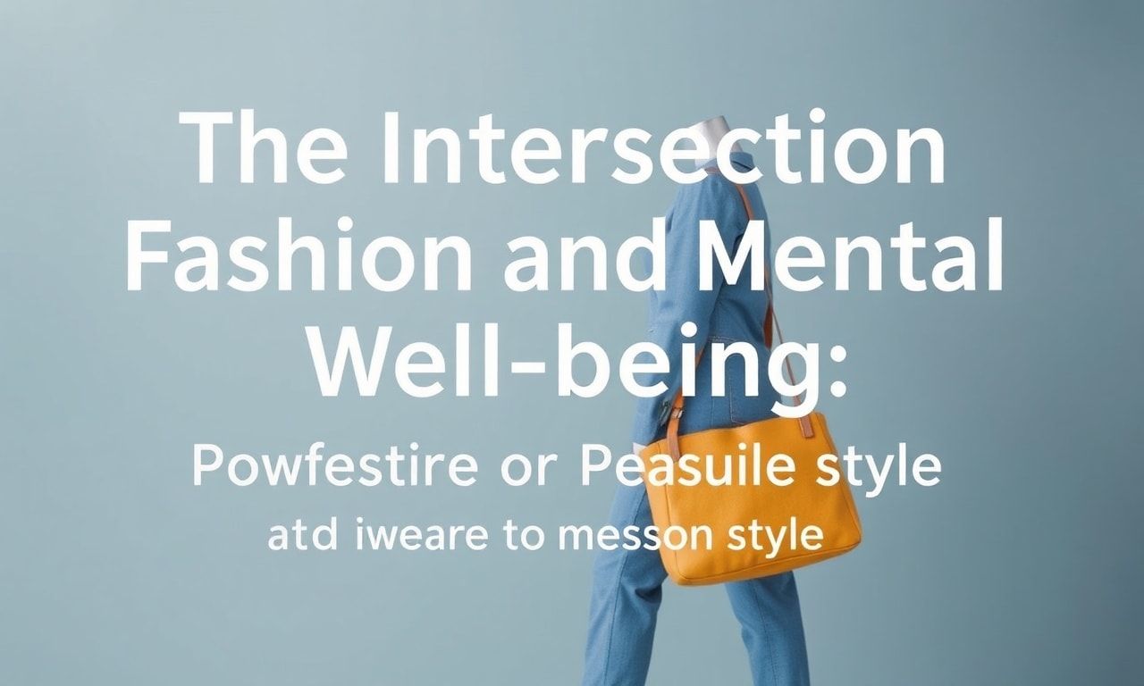 The Intersection of Fashion and Mental Well-being: The Power of Personal Style