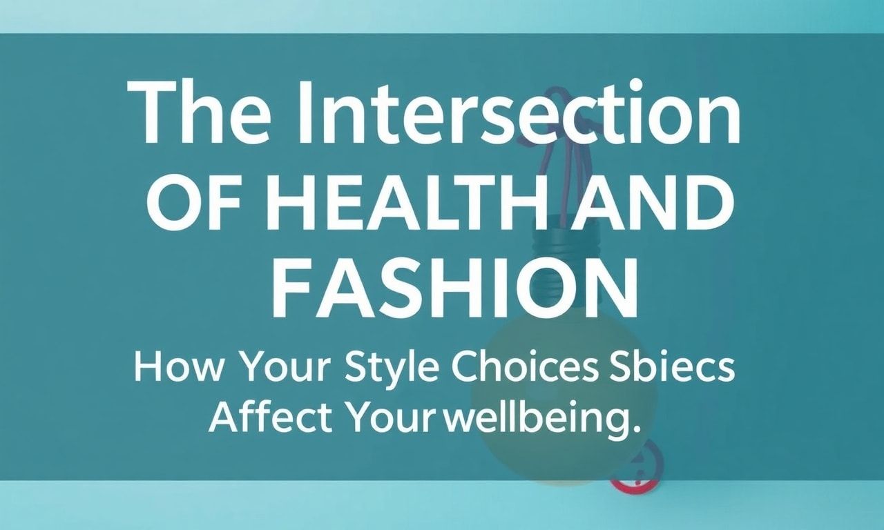 The Intersection of Health and Fashion: How Your Style Choices Impact Your Well-being