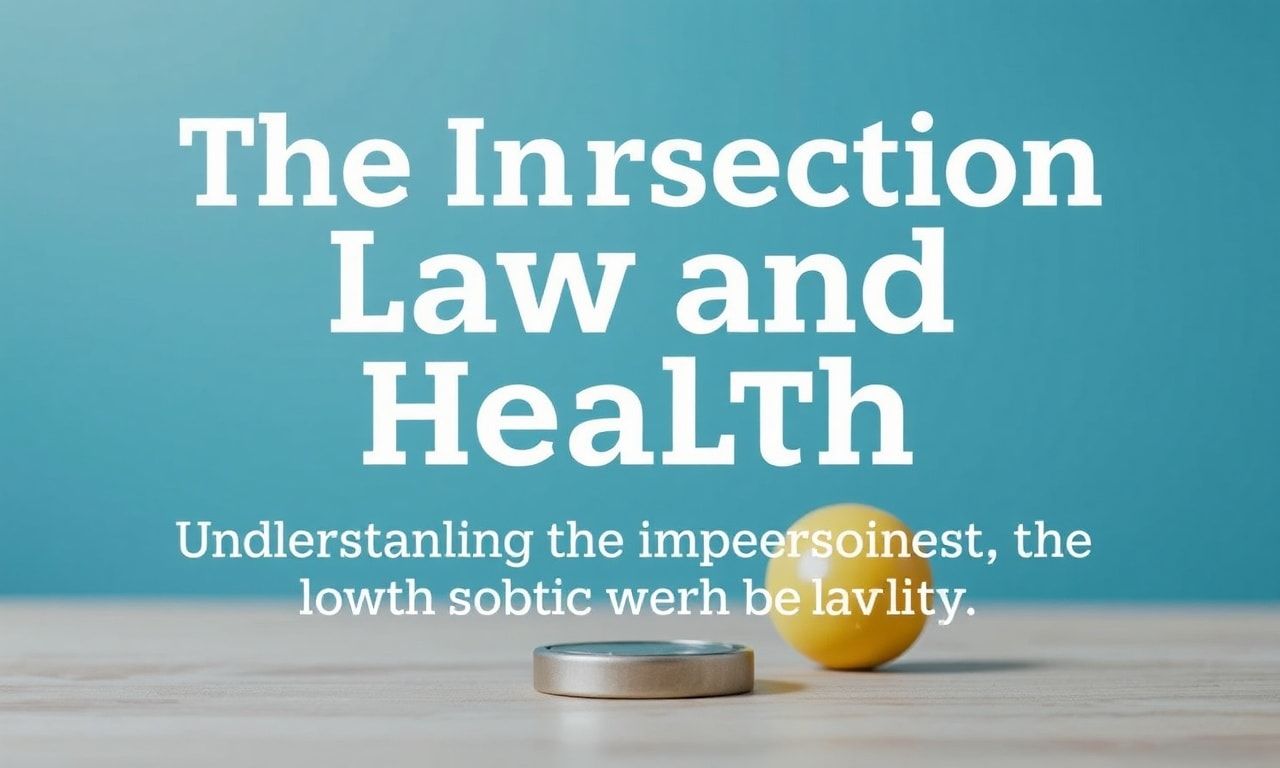 The Intersection of Legal and Health: Understanding the Impact of Legal Work on Well-being