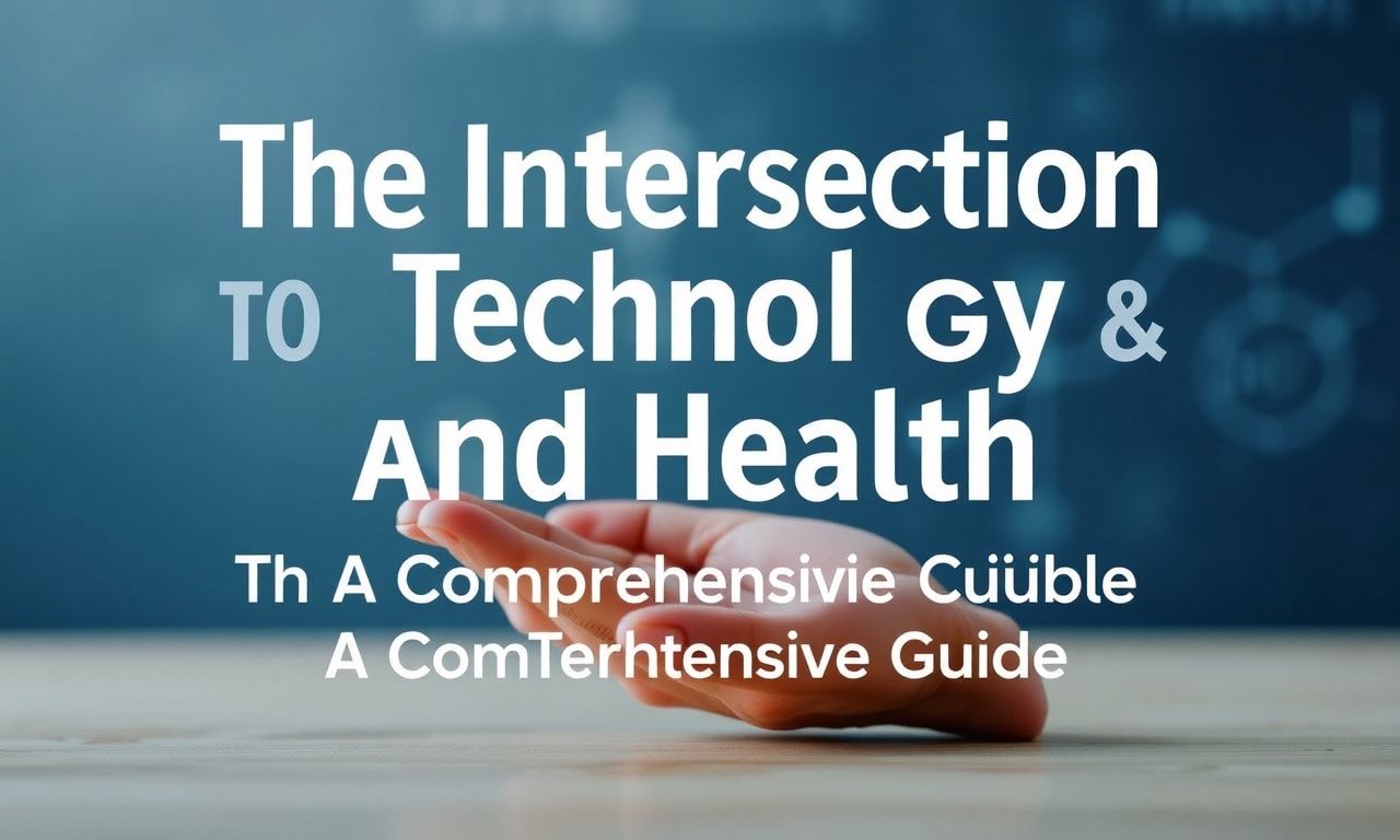 The Intersection of Technology and Health: A Comprehensive Guide
