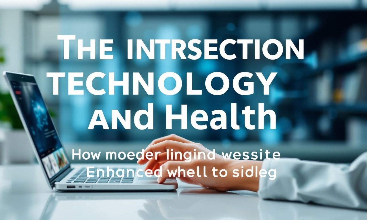 The Intersection of Technology and Health: How Modern Innovations Enhance Well-being