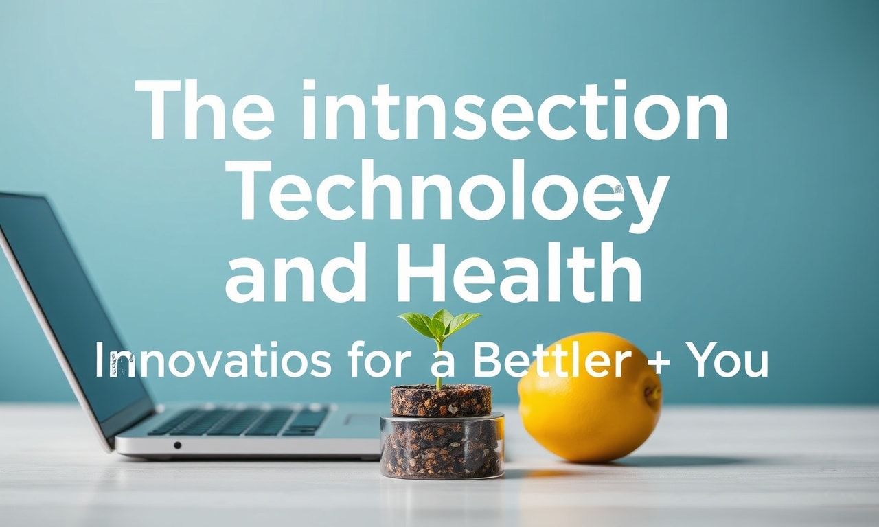 The Intersection of Technology and Health: Innovations for a Better You