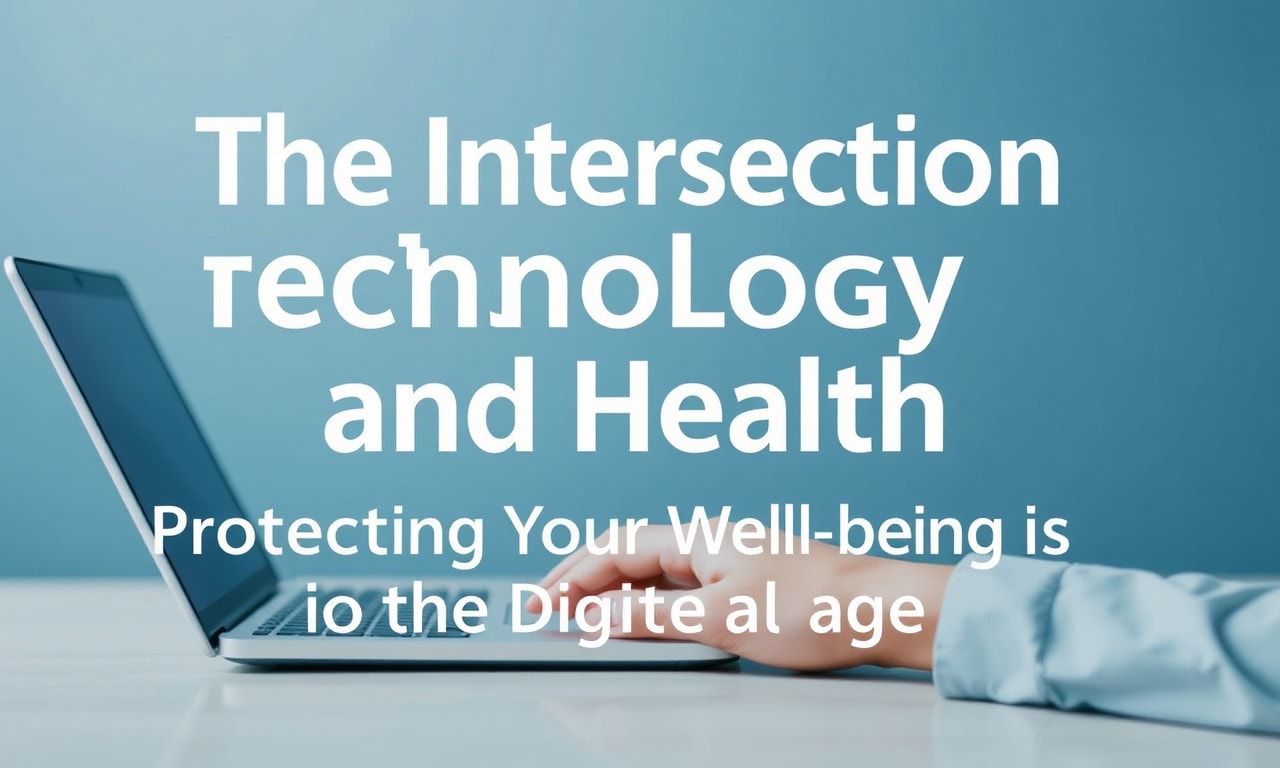 The Intersection of Technology and Health: Safeguarding Your Well-being in the Digital Age