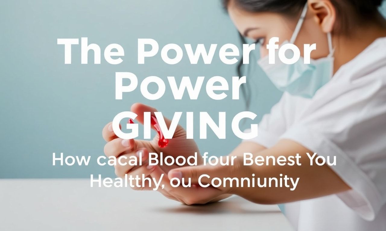 The Power of Giving: How Donating Blood Contributes to Your Health and Community