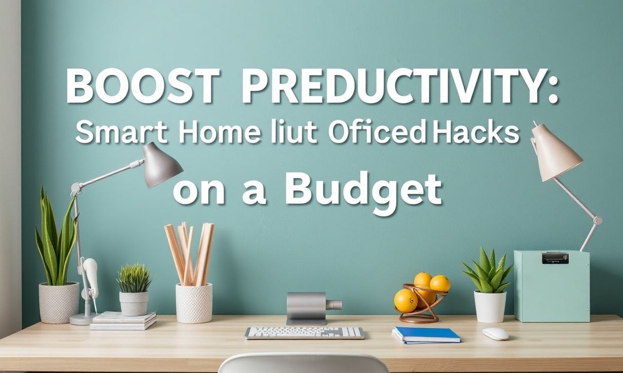 Boost Productivity: Smart Home Office Hacks on a Budget