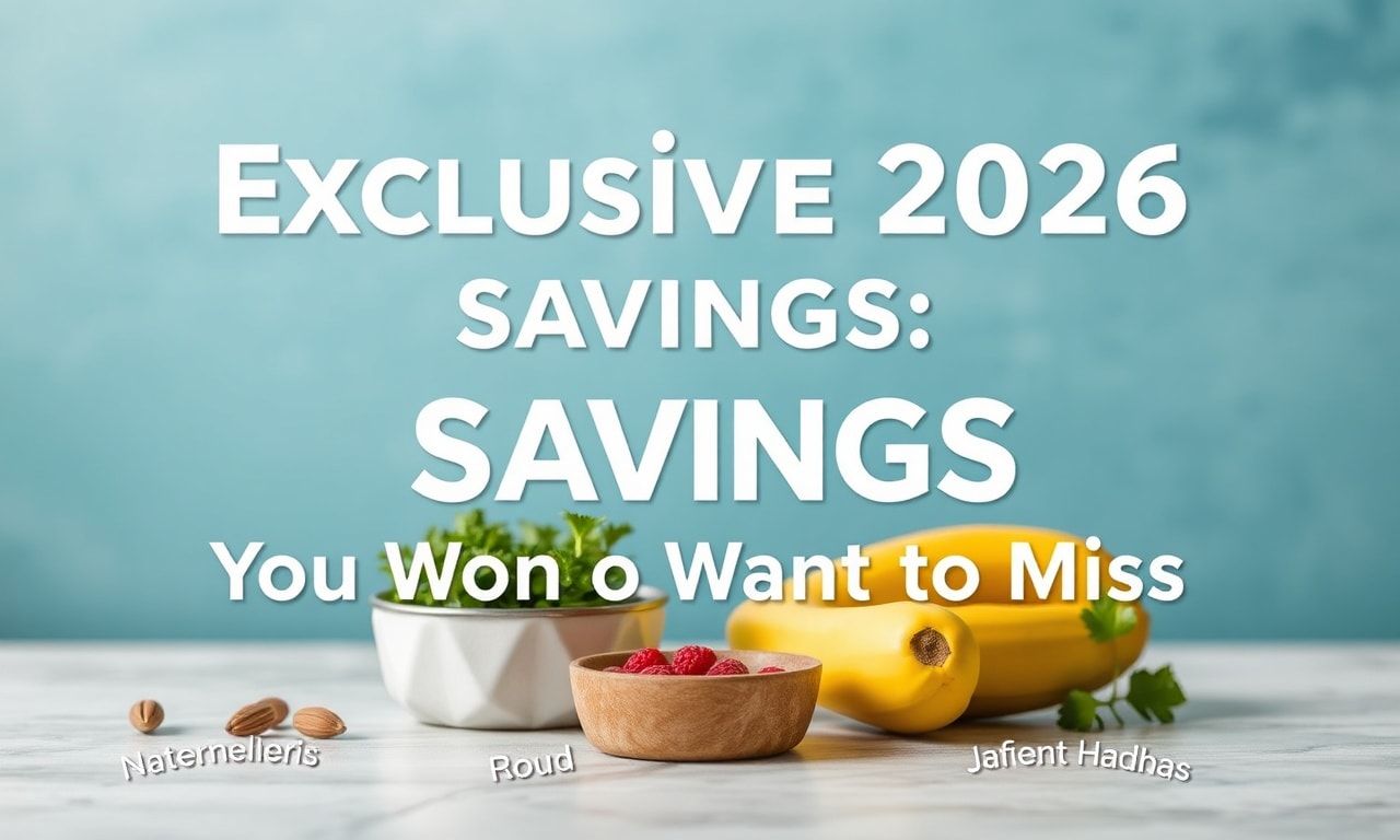 Exclusive 2026 Savings: Health Deals You Can't Miss