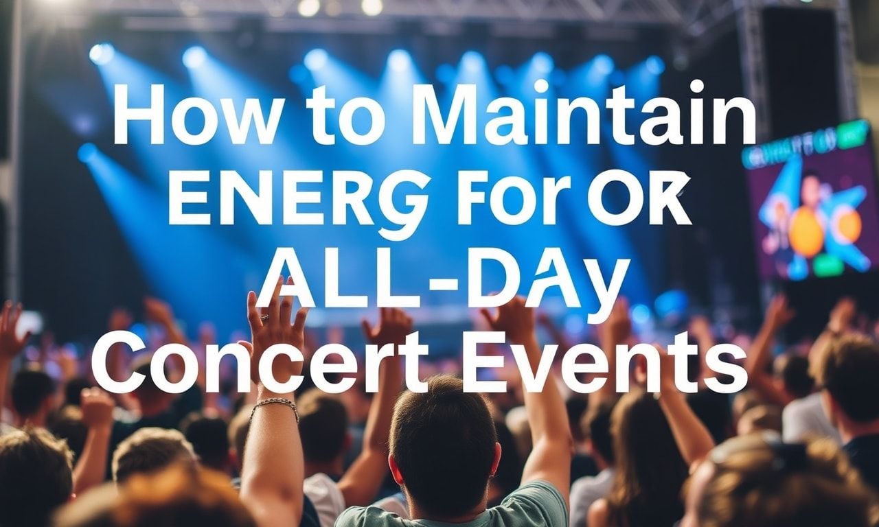 How to Stay Energized for All-Day Concert Events