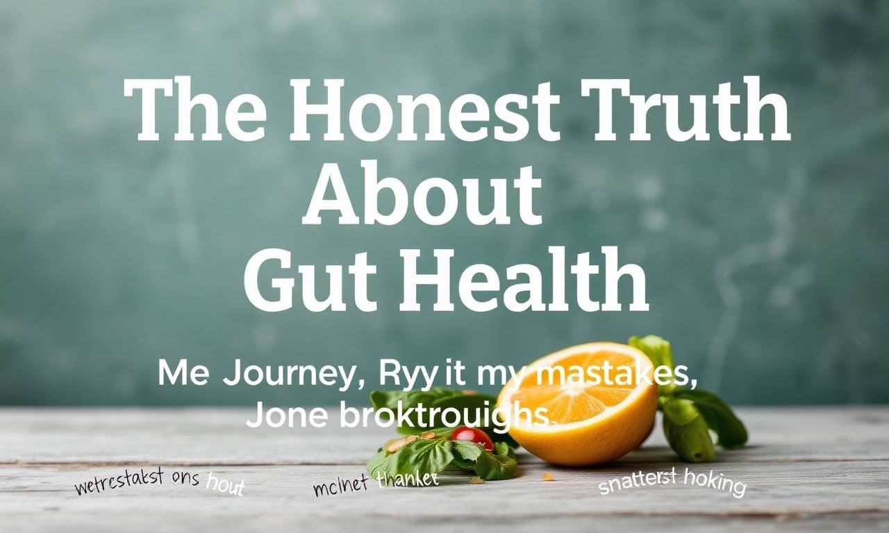 The Honest Truth About Gut Health: My Journey, My Mistakes, My Breakthroughs