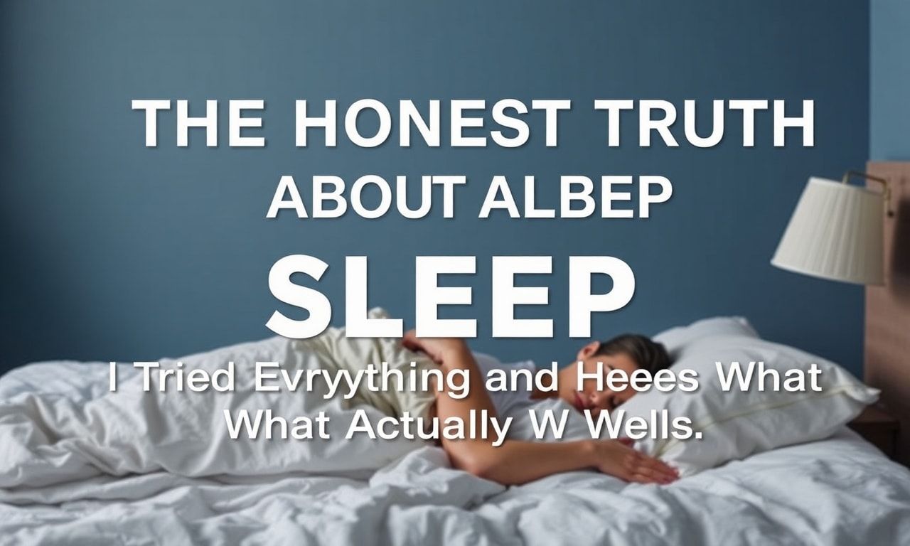 The Honest Truth About Sleep: I Tried Everything and Here's What Actually Works