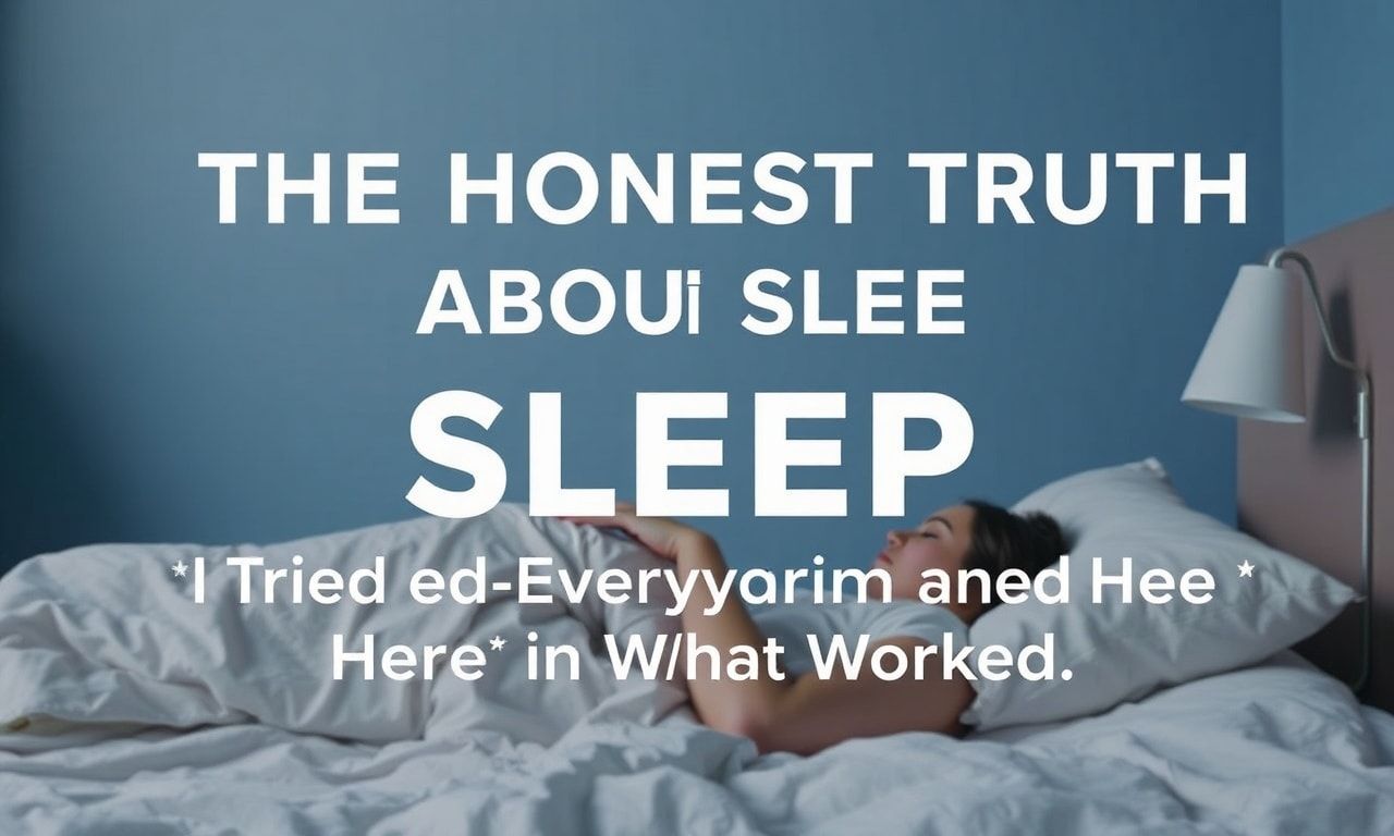 The Honest Truth About Sleep: I Tried Everything and Here's What Worked