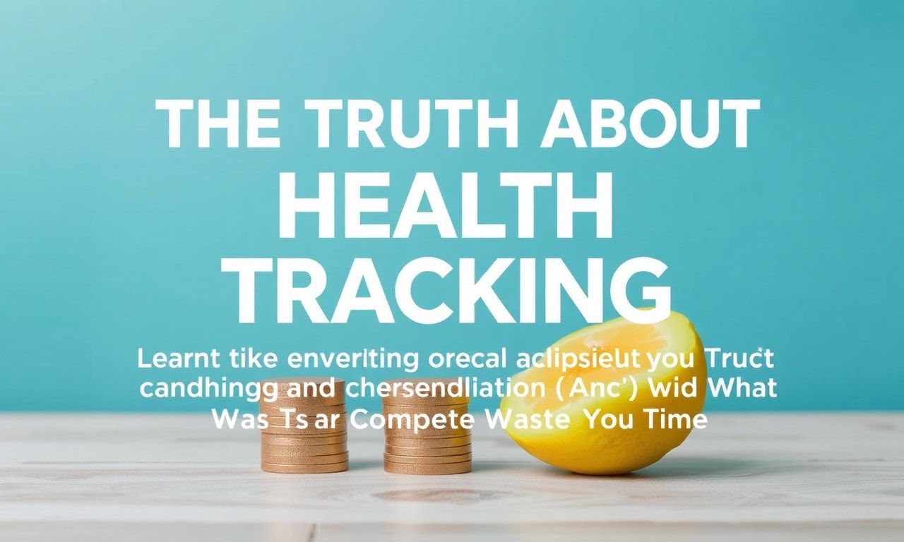 The Truth About Health Tracking: I Tried Everything and Here's What Worked (And What Was a Total Waste of Time)